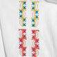 Selina White Embroidered Peasant Top image number 2