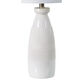 Cedric Off White Textured Ceramic LED Table Lamp image number 3