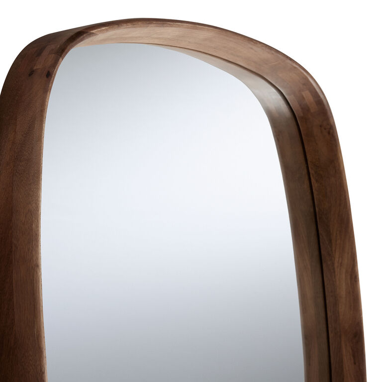 Ember Rounded Square Wood Wall Mirror image number 3