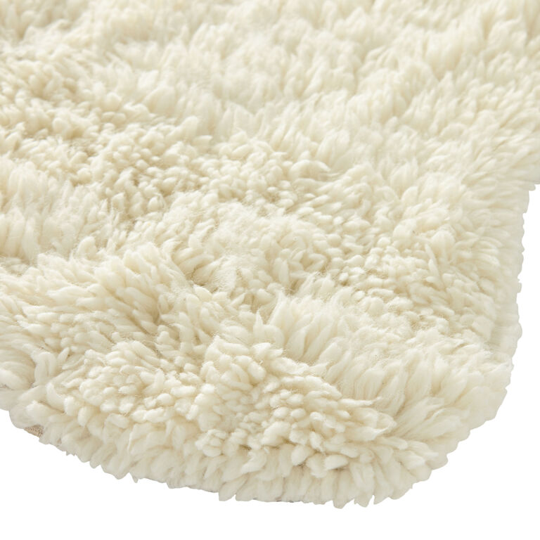 Undyed Ivory Hand Tufted Wool Washable Area Rug image number 2