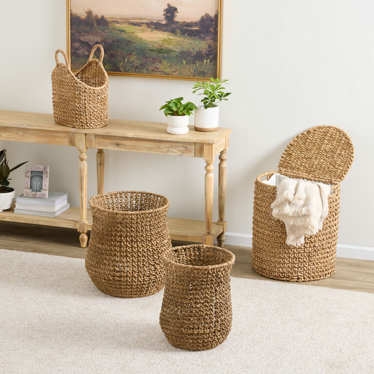 Adora Water Hyacinth and Rattan Basket Collection image number 1