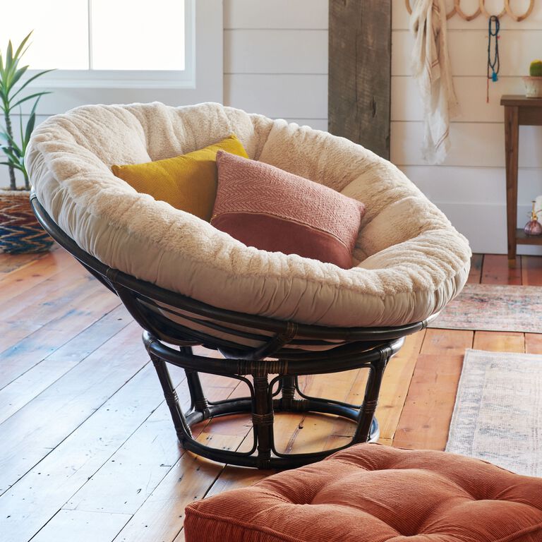 Elora Ivory Double Papasan Chair Cushion by World Market