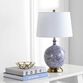 Martha Round Blue And White Floral Ceramic Table Lamp image number 1
