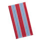 Red and Blue Woven Stripe Kitchen Towel