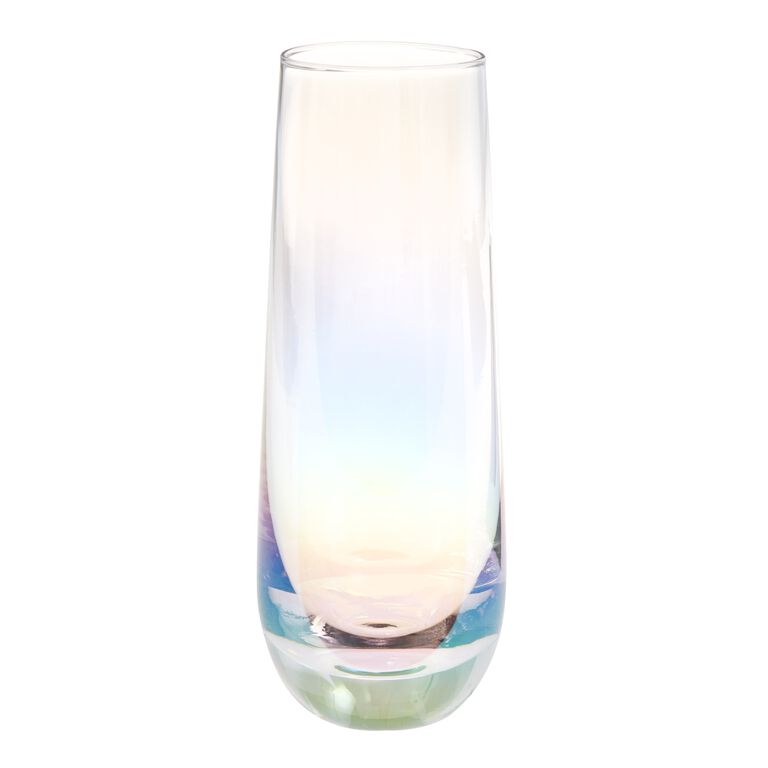 Swig Stemless Champagne Flute - Shimmer Aquamarine-Initial Styles