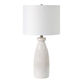 Cedric Off White Textured Ceramic LED Table Lamp image number 0