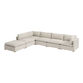 Weston Sand Pillow Top 6 Piece Long L Modular Sectional Sofa image number 1