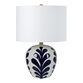Enford Off White and Navy Blue Ceramic LED Table Lamp image number 0