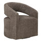 Carlton Curved Open Back Upholstered Swivel Chair image number 0
