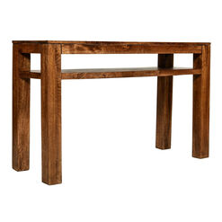 Vince Natural Distressed Wood Console Table - World Market