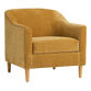 Sacha Golden Yellow Chenille Slope Arm Upholstered Chair image number 0