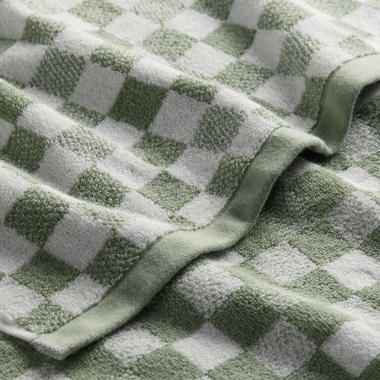 Asteria Checkered Terry Hand Towel image number 3