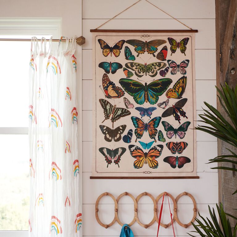 1 Pack Vintage Style Butterfly Pattern Decorative Paper, Art