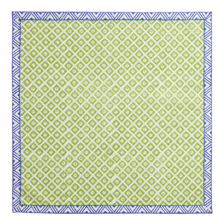 Multi Color Printed Spring Flower Design Cloth Dinner Napkins (Set of 4),  20 Square