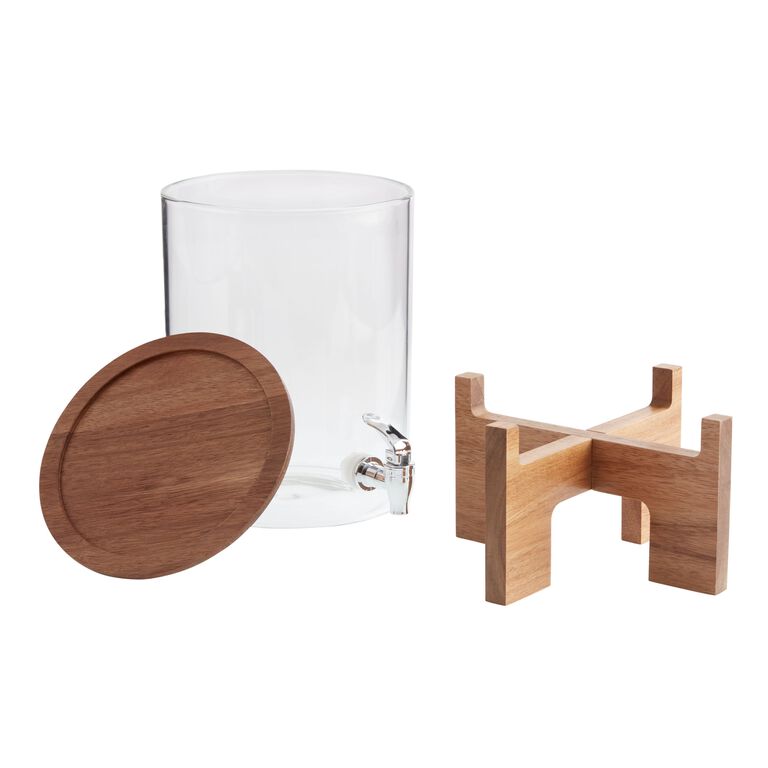 Southern Living Wood Drink Dispenser Stand