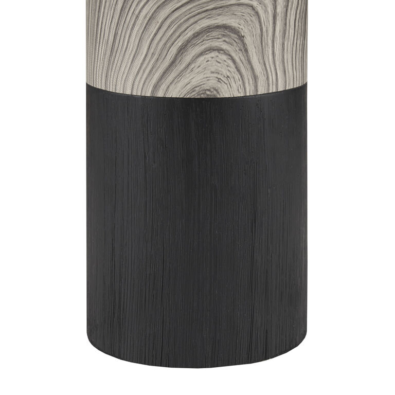 Ollie Two Tone Ceramic Cylinder Table Lamp image number 5