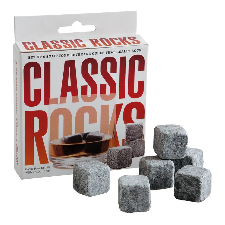 Set of 4 Soapstone Whiskey Stones Handcrafted in India - Perfect Chill