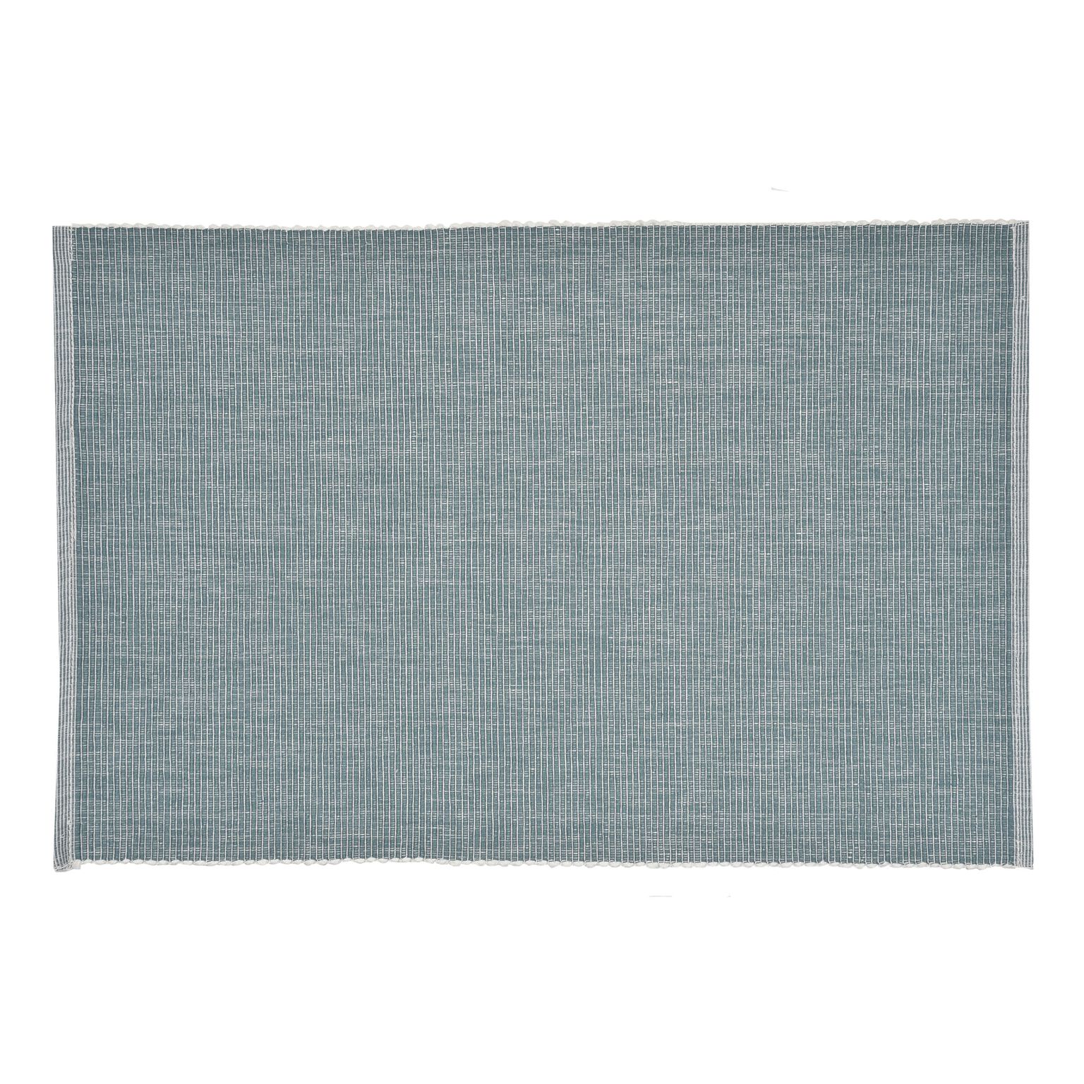 Distressed Teal Ribbed Placemats Set of 4 - World Market