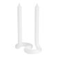 Ribbon Self Standing Double Taper Candle image number 0