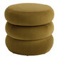 Farrow Round Velvet Tiered Upholstered Storage Ottoman image number 0