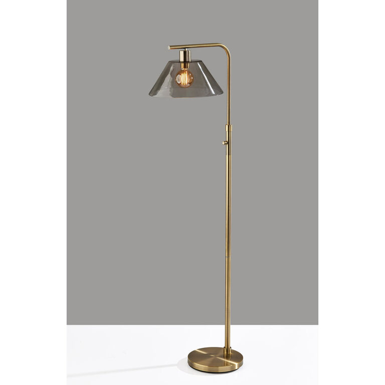 Vintage Oil Lamp Brass and Glass  Available Online – Serene Spaces Living