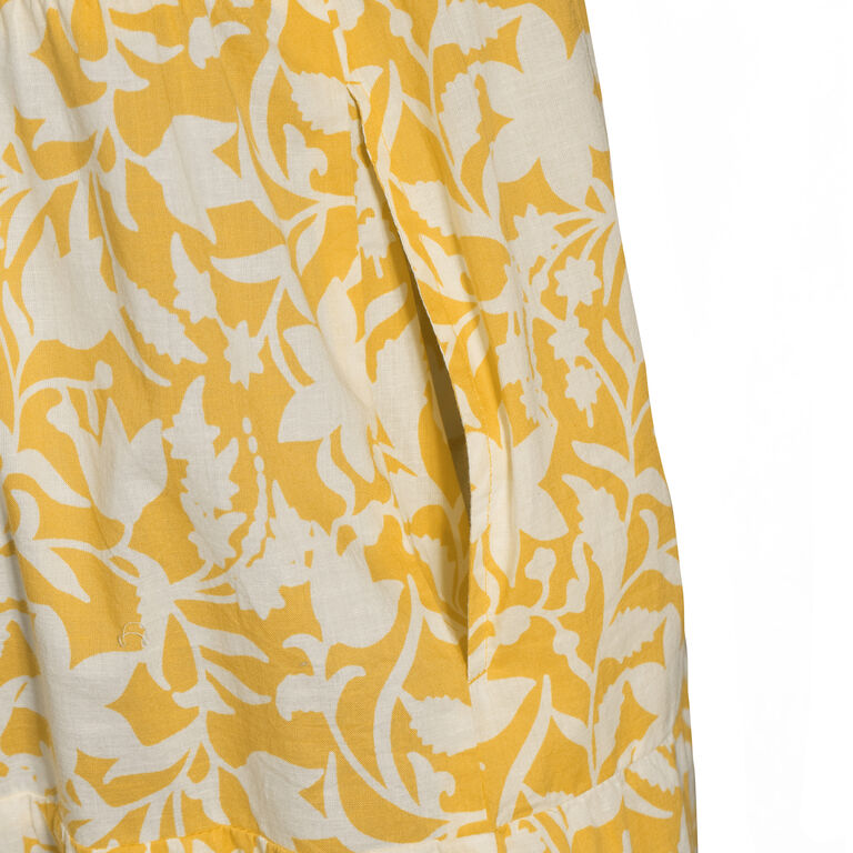 Maui Yellow And White Floral Dress image number 2