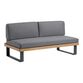Alicante II Gray Metal And Wood Outdoor Loveseat image number 0