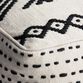 Black and White Kilim Indoor Outdoor Pouf image number 4