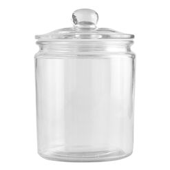Small Glass Canister with Cork Top Set of 2 - World Market