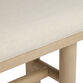 Marin Rounded Wood Pillar Leg Upholstered Dining Bench image number 3