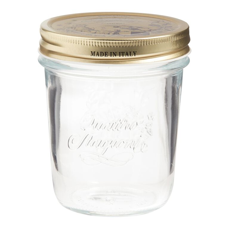 Kikkerland Mason Jar Zippered Storage Bag Small - Set of 4