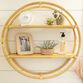 Round Natural Rattan Wall Shelf image number 1
