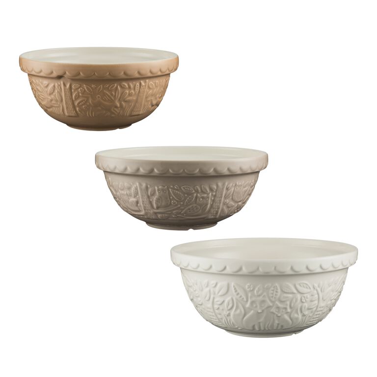 3 round scented ceramic pieces 'Vanilla Forest'.