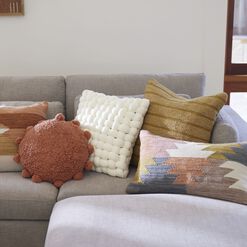 Embroidered Contoured Loop Throw Pillow by World Market