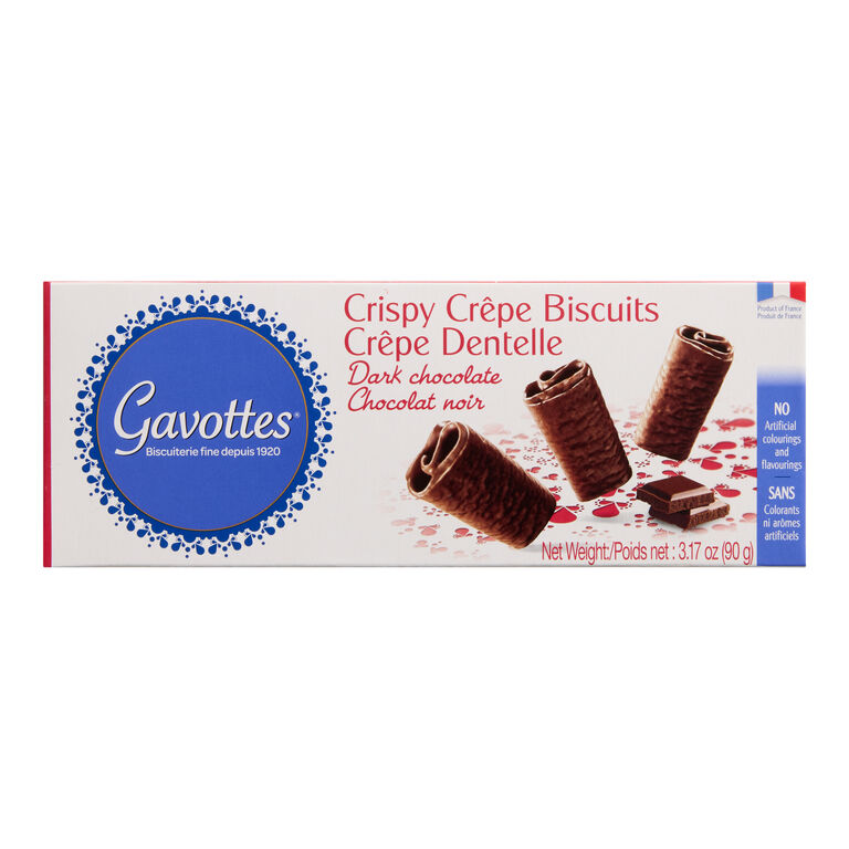 Gavottes Dark Chocolate Crispy Crepe Biscuits 18 Pack image number 1