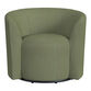 Clarence Green Woven Barrel Back Upholstered Swivel Chair image number 2