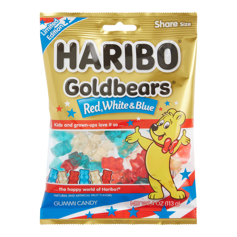 Haribo Limited Edition Red White And Blue Gold Bears image number 1