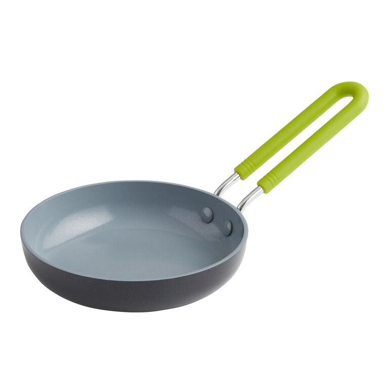 GreenPan Navy Ceramic Non-Stick 5 Mini Round Egg Pan + Reviews