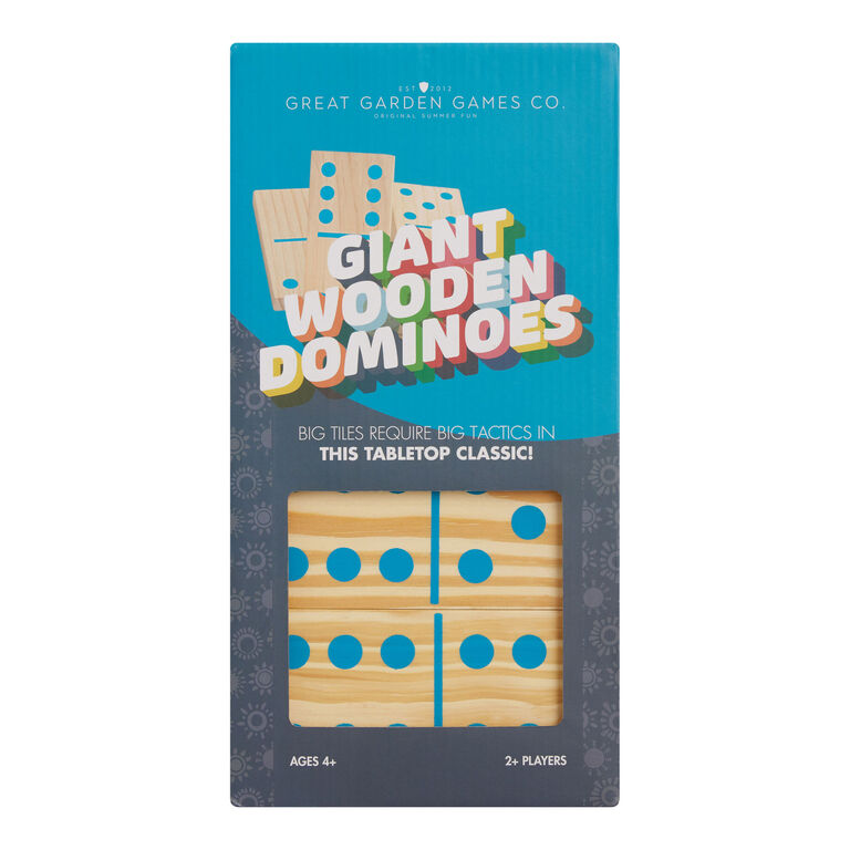 Great Outdoor Games Giant Wooden Dominoes image number 2