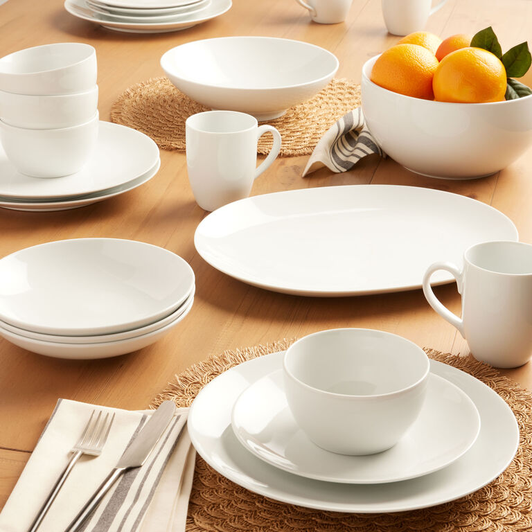 Retro Simple Line Trims Ceramic Afternoon Tea Coffee Latte Cups Porcerlain Dinner  Plates Restaurant Household Oval