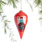 Li Bien Folkloric Angel 2023 Glass Teardrop Ornament
