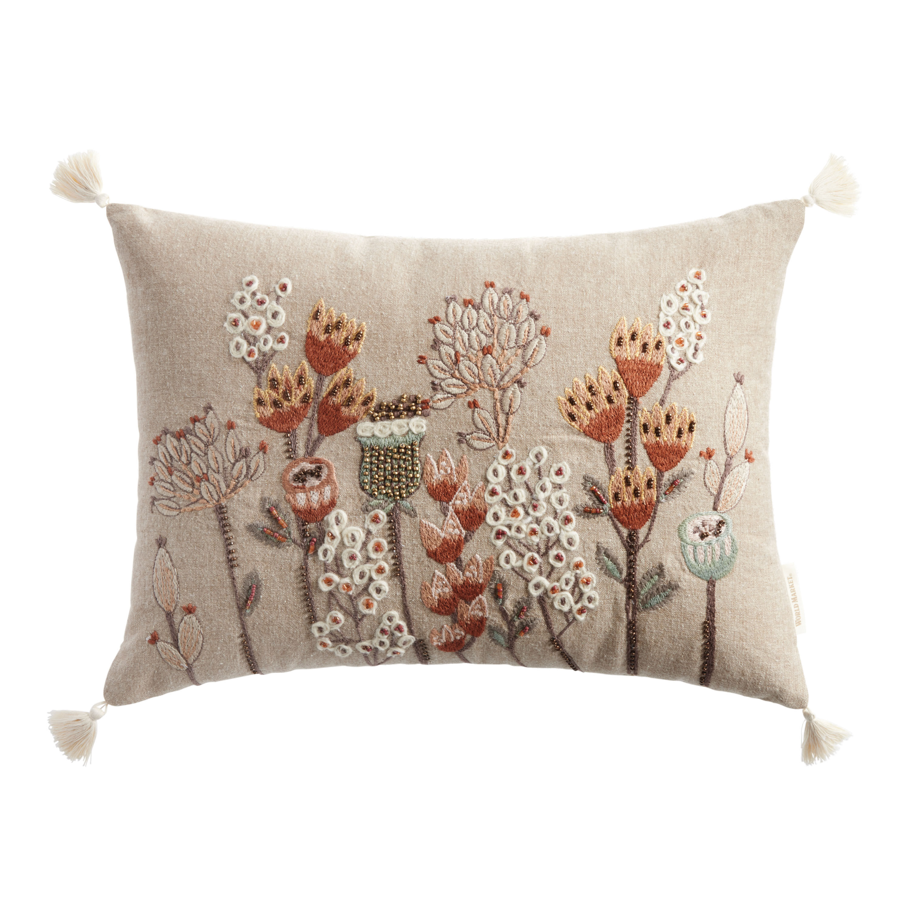 Beaded clearance lumbar pillow