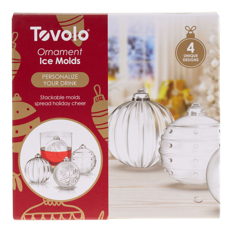 Tovolo Christmas Ornament Ice Molds, Set Of 4, For Making Festive,  Slow-Melting Drink Ice & Reviews