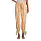 Lola Peach and Green Jaipur Floral Pajama Pants image number 0