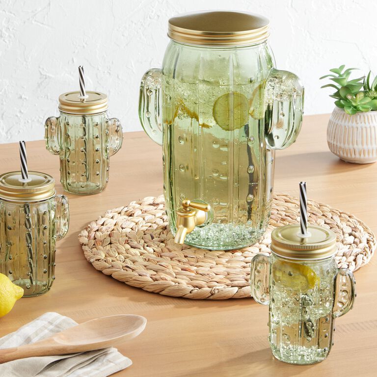 Mason Jar Mugs with Handle and Straws Drinking Glass Kitchen Tools