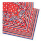 Red, White and Blue Paisley Beverage Napkins 20 Count image number 0
