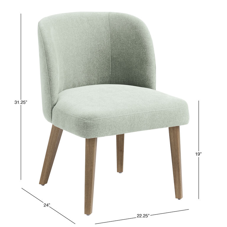 Karena Curved Back Upholstered Dining Chair Set of 2 image number 5