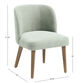 Karena Curved Back Upholstered Dining Chair Set of 2 image number 4