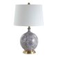 Martha Round Blue And White Floral Ceramic Table Lamp image number 0