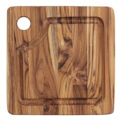 Burnt Mango Wood 3 Piece Cutting Board Set with Stand by World Market